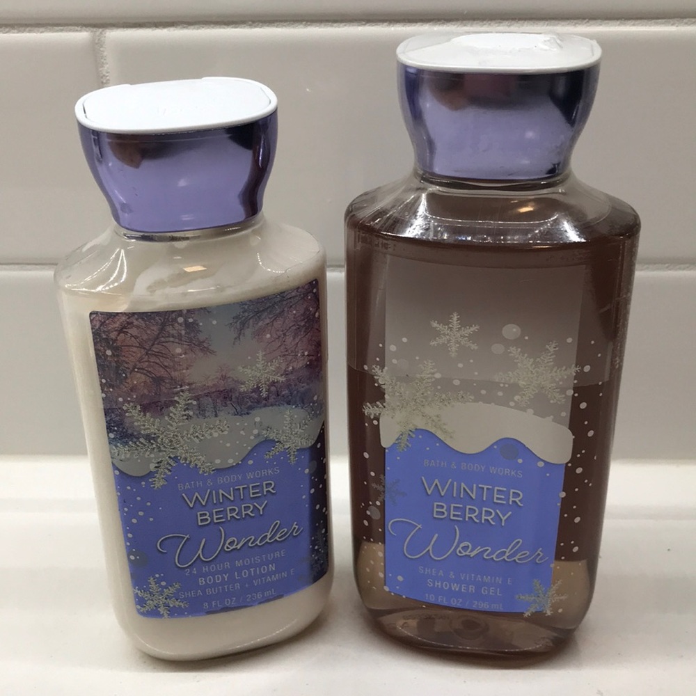 NWT!BBW❄️Winter Berry Wonder Body Wash & Lotion